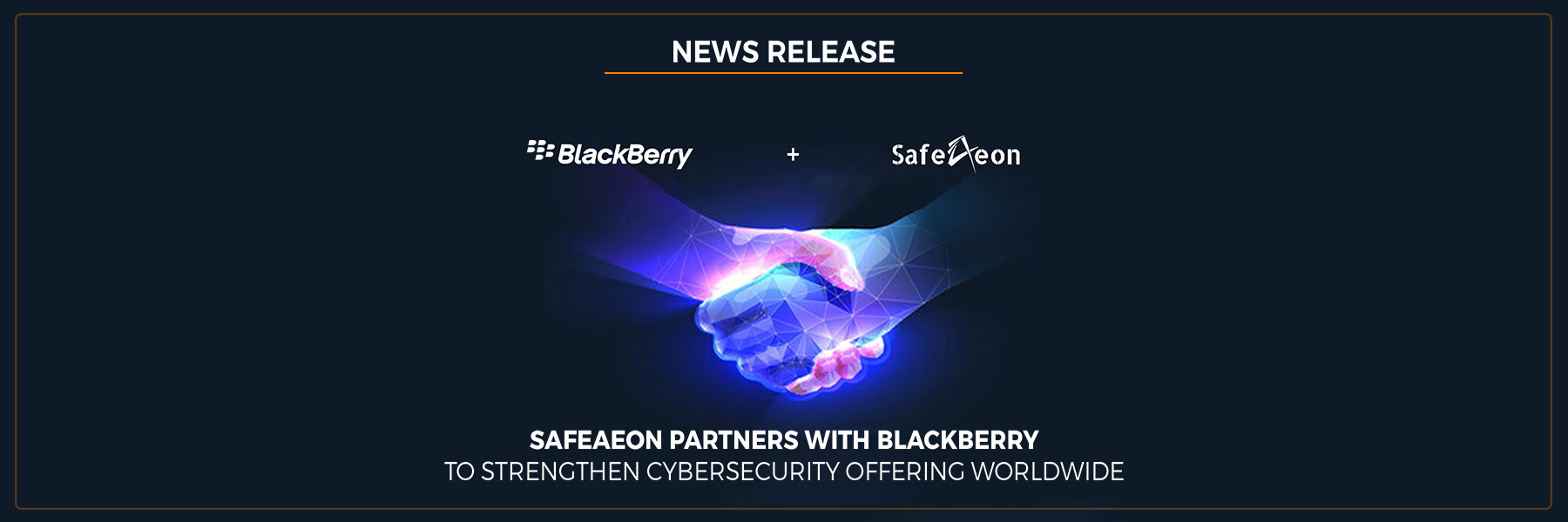 SafeAeon Blackberry-device Banner