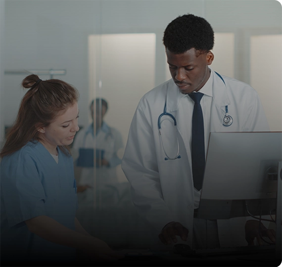 Doctors working together